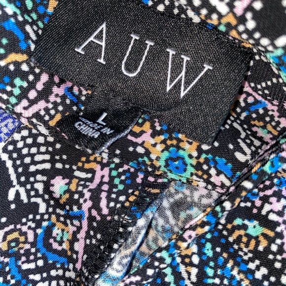 Aux Black Print Pretty Flowy Tank L - Picture 4 of 4